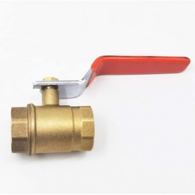 China Manufacture Forged 1/2 3/4 1 Inch Female Thread Welded Orange Handle Brass Ball Valve For   Indonesia