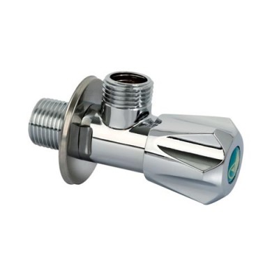 Chrome Brass Bathroom Kitchen Two Way Angle Stop Valve